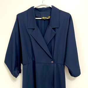 Rouie navy wool dress